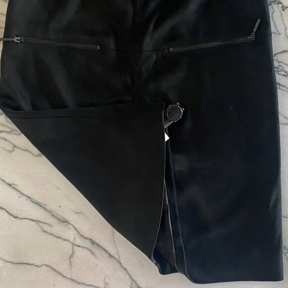 RACHEL Rachel Roy | Faux Suede Shift Dress - Size 0 - Picture 5 of 7